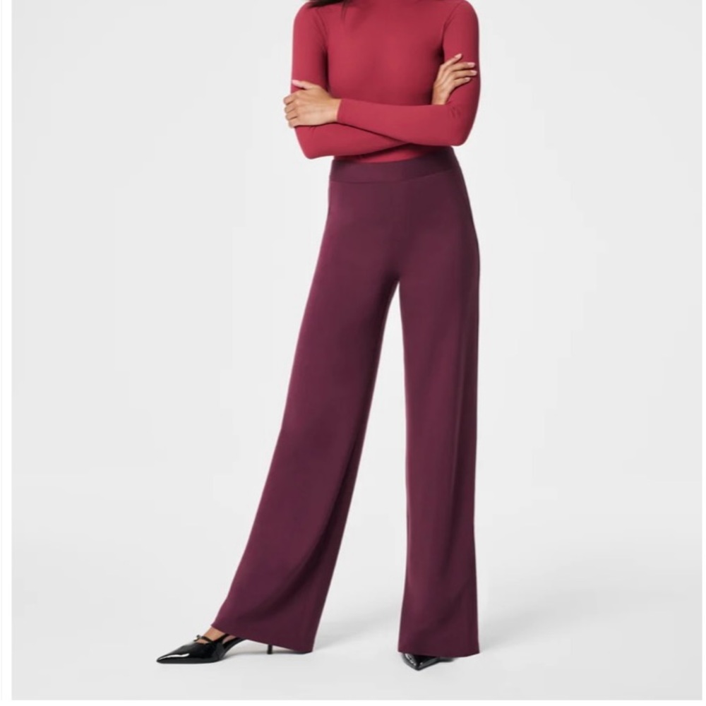 SPANX Perfect Pant, Wide Leg in Chianti